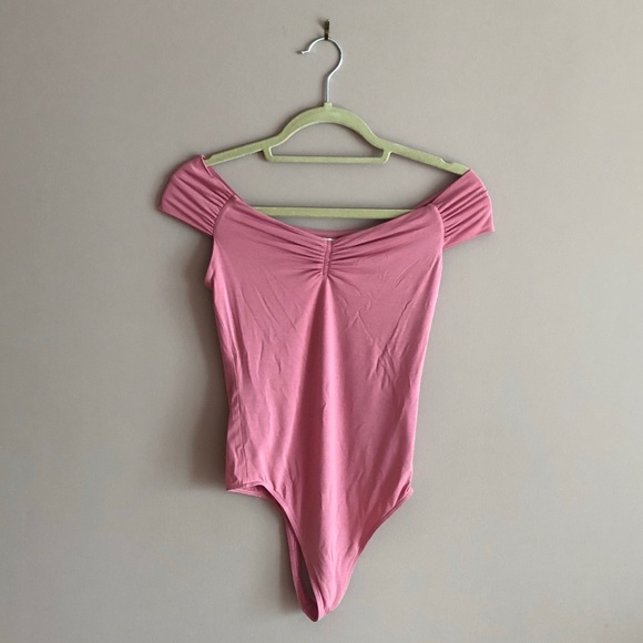 Wilfred bodysuit pink libellule scrunch shoulder - Picture 2 of 5